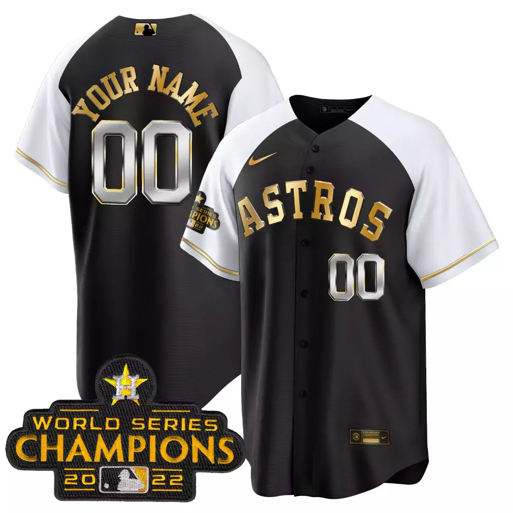 cool white sleeves women houston astros 2023 gold alternate custom jersey all stitched