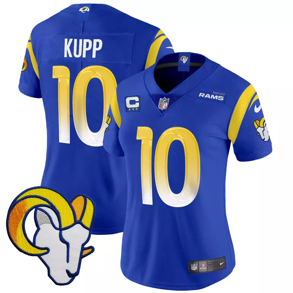 cooper kupp royal womens los angeles rams vapor limited jersey v2 all stitched