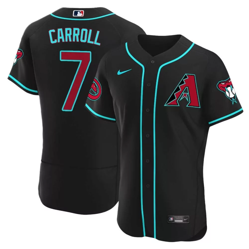 corbin carroll arizona state mens arizona diamondbacks arizona state 25th anniversary year patch jersey all stitched
