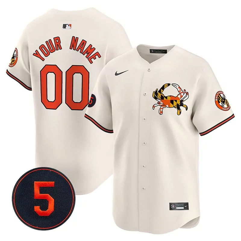 cream men baltimore orioles robinson patch vapor premier limited custom jersey v3 all stitched