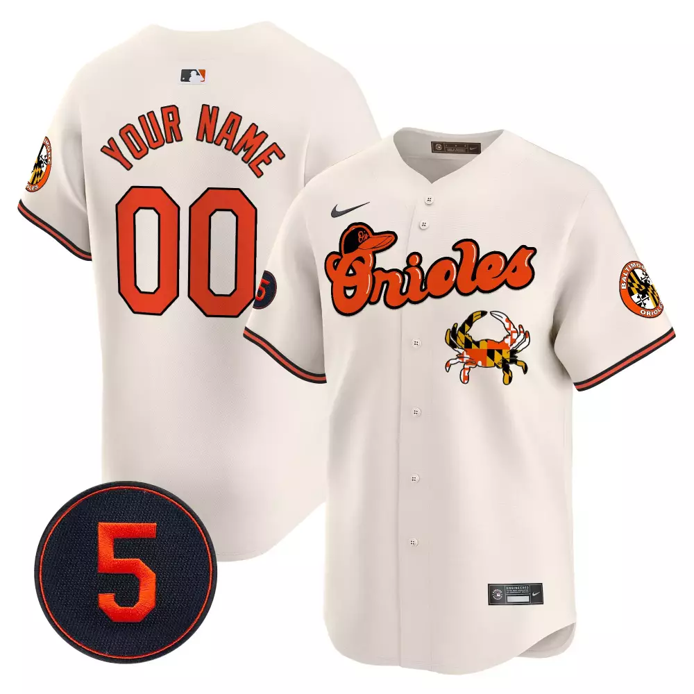 cream men baltimore orioles robinson patch vapor premier limited custom jersey v3 all stitched