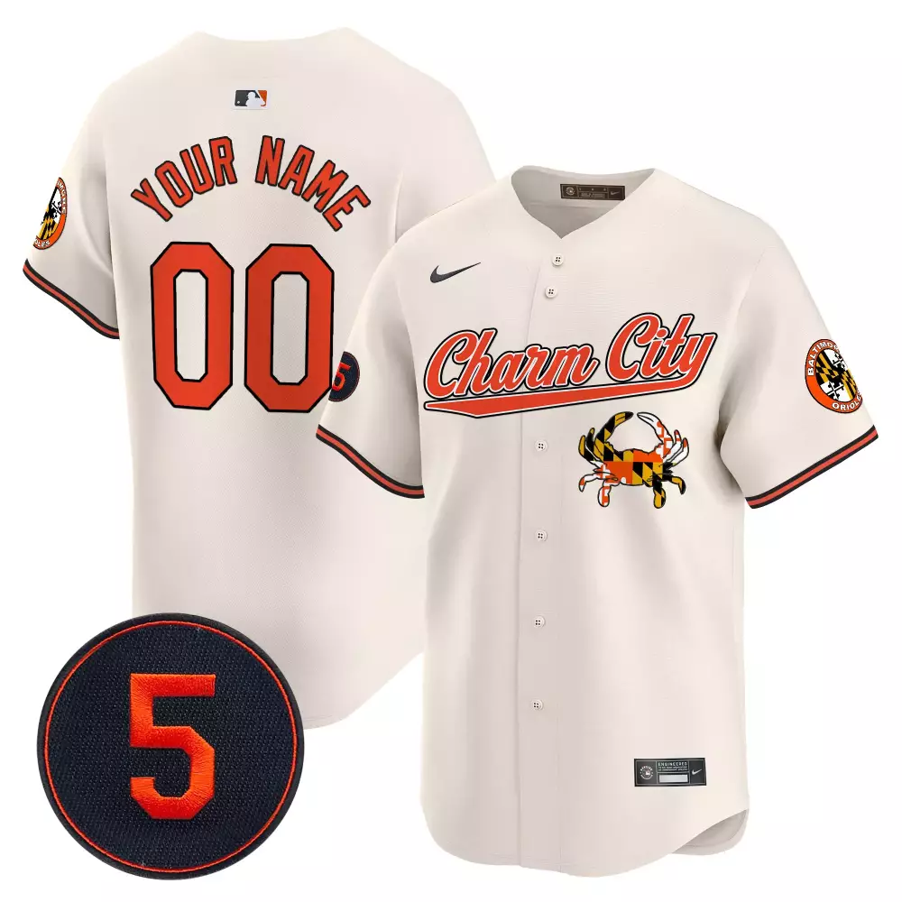 cream men baltimore orioles robinson patch vapor premier limited custom jersey v8 stitched