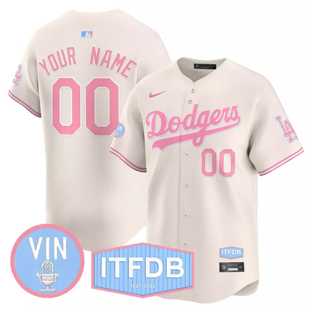 cream men los angeles dodgers stranger things vapor premier limited custom jersey all stitched