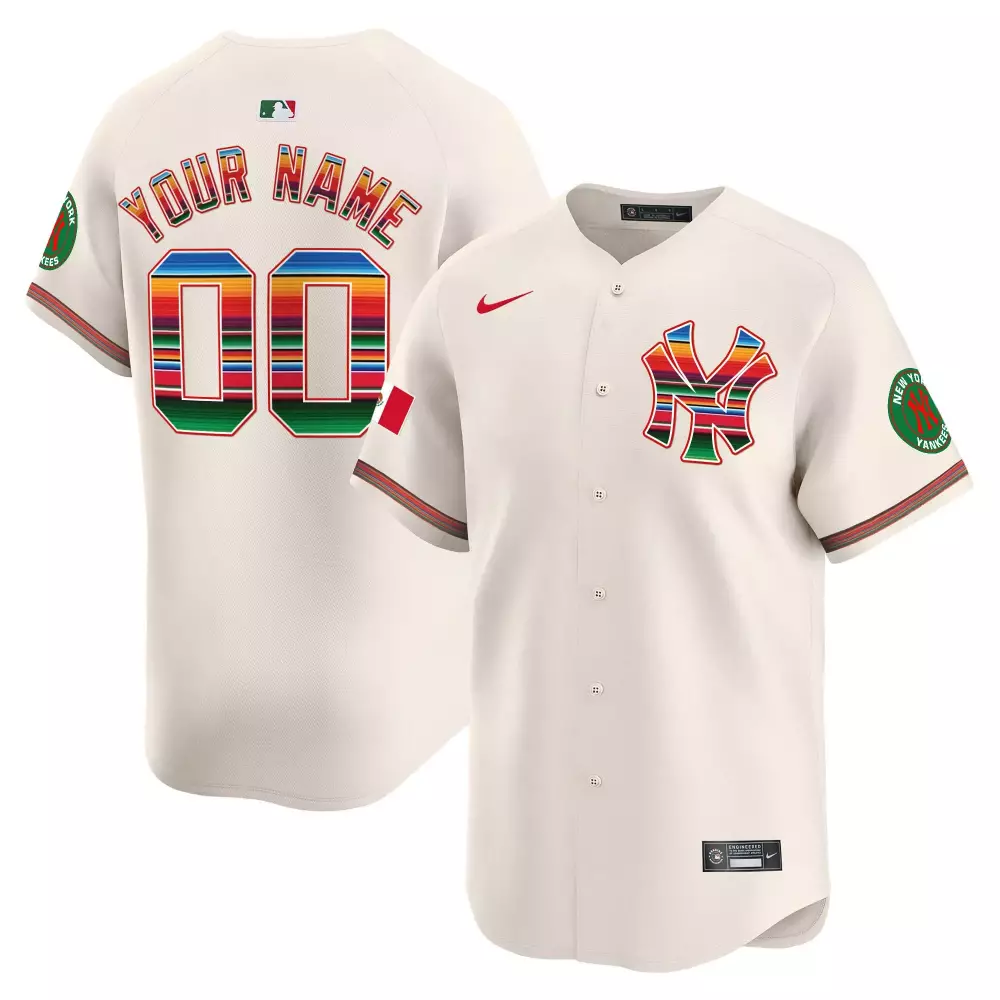 New York Yankees Mexico Vapor Premier Jersey | Navy Limited Edition | Custom Stitched Design for Fans | For Men, Women & Youth