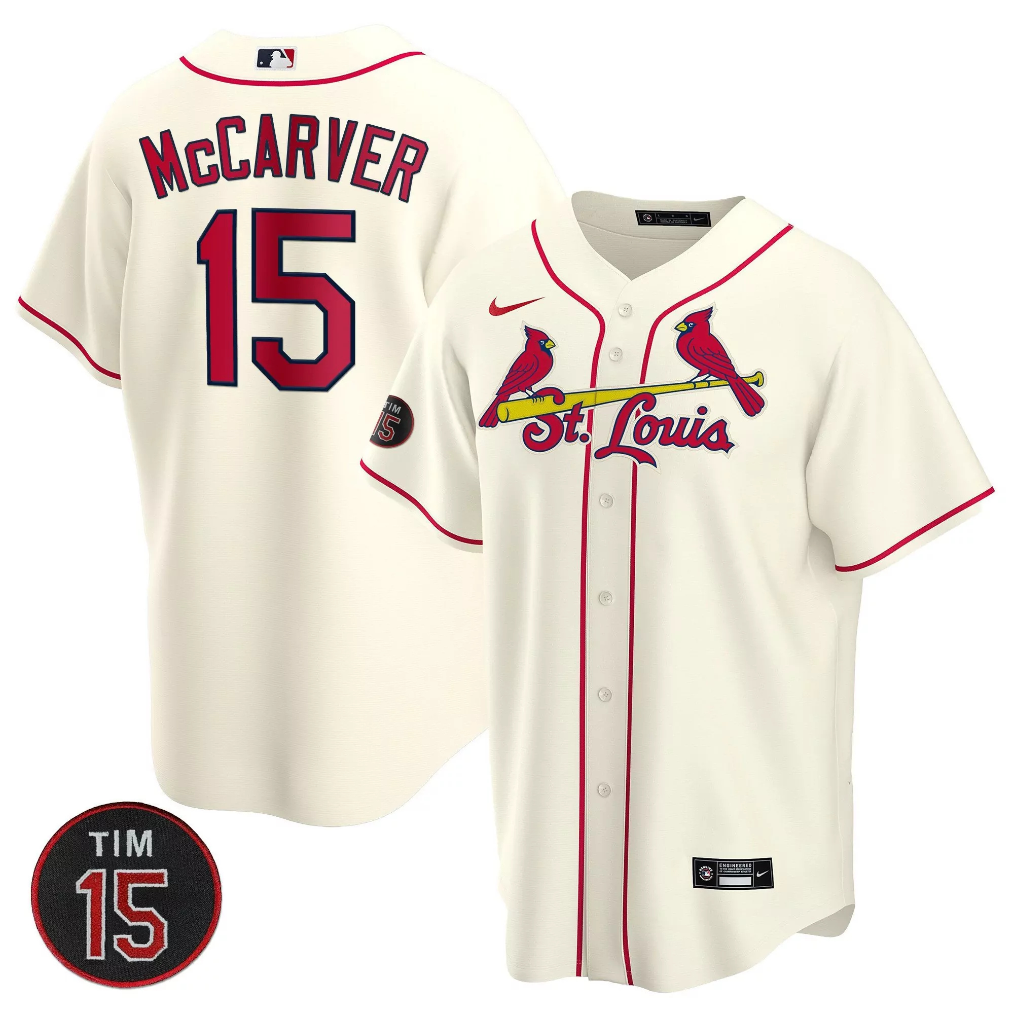 cooperstown white youth st louis cardinals memorial vapor premier limited custom jersey all stitched