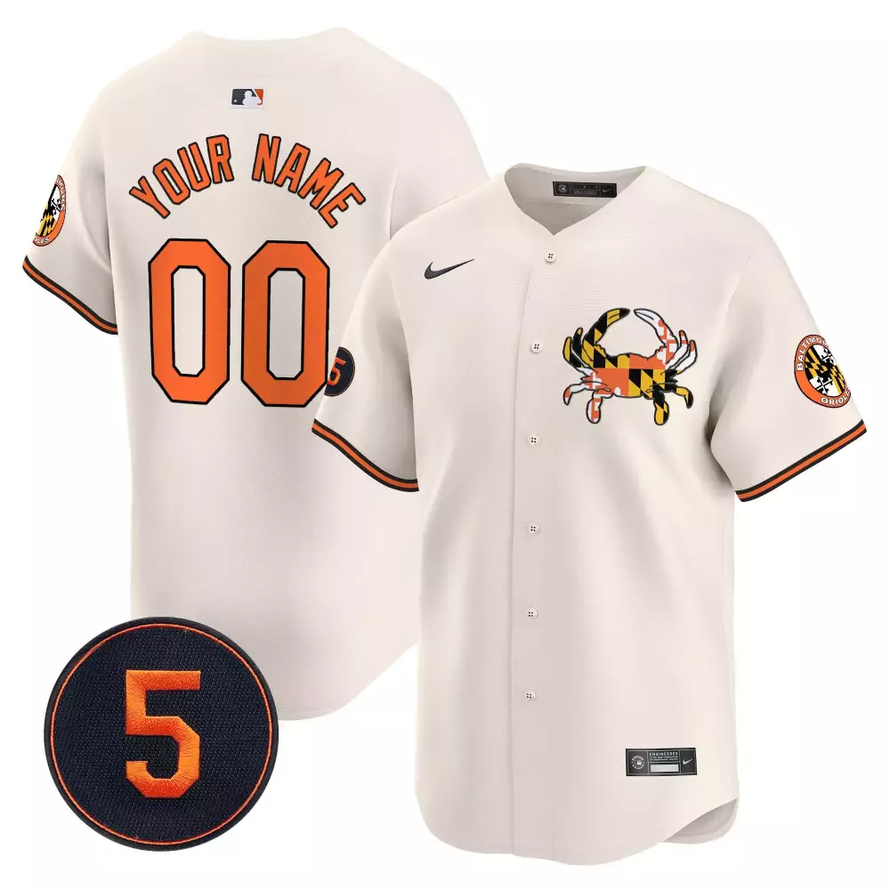 cream men baltimore orioles robinson patch vapor premier limited custom jersey v8 stitched