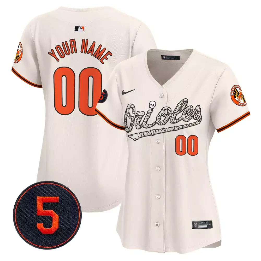 cream unisex unisex baltimore orioles robinson patch vapor premier limited custom jersey v3 all stitched