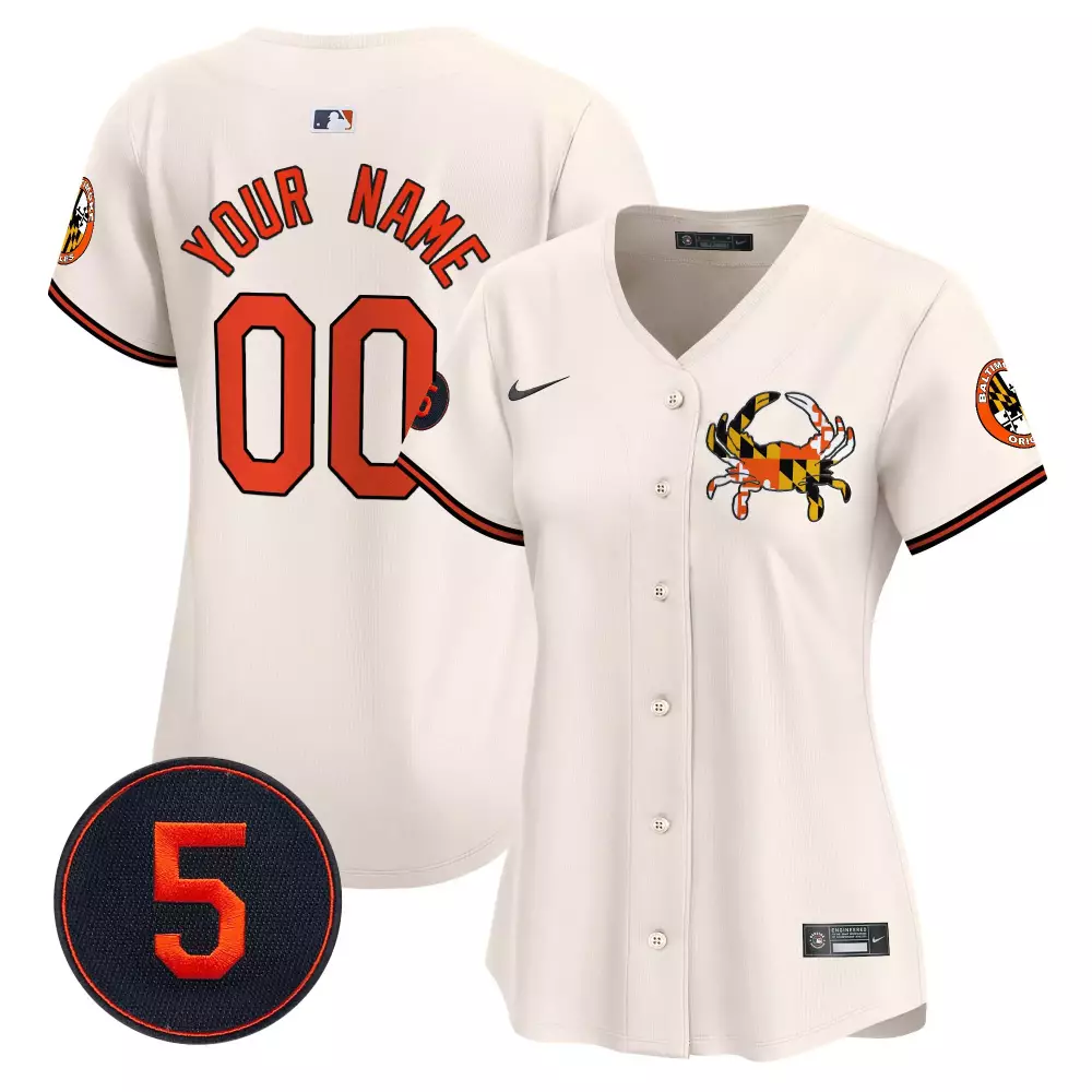 cream women baltimore orioles robinson patch vapor premier limited custom jersey v3 all stitched