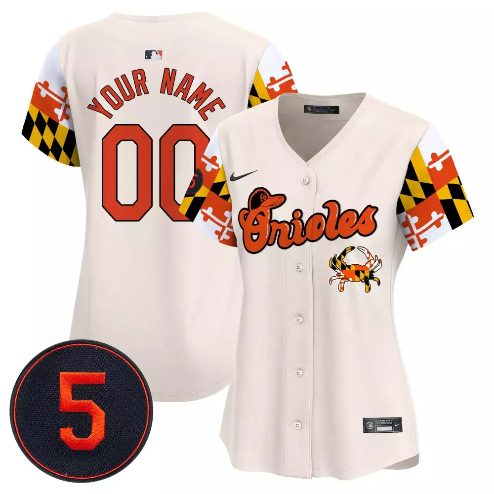cream women baltimore orioles robinson patch vapor premier limited custom jersey v3 all stitched