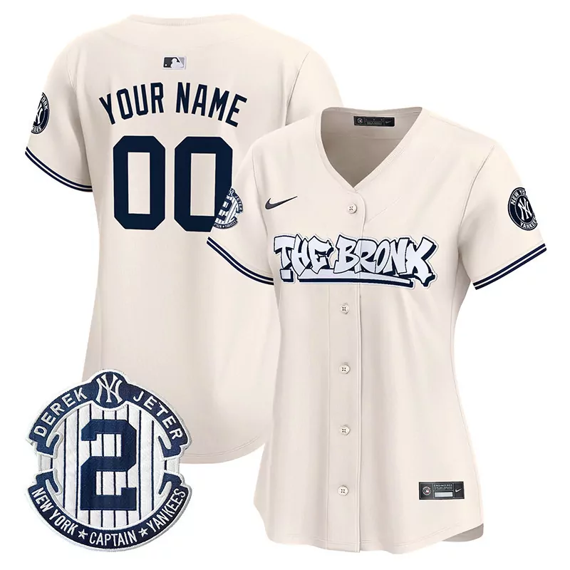 New York Yankees Bronx Graffiti Vapor Premier Custom Jersey | Cream Stitched | Limited Edition Fan Gear | For Men, Women & Youth