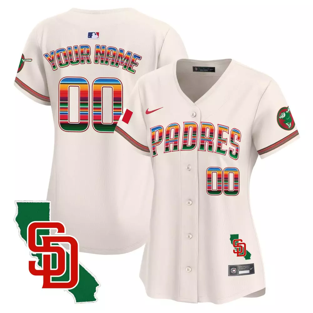Merrill 3 San Diego Padres White Vapor Jersey | Gothic Patch 2023 | Stylish Fan Gear for Men, Women & Youth