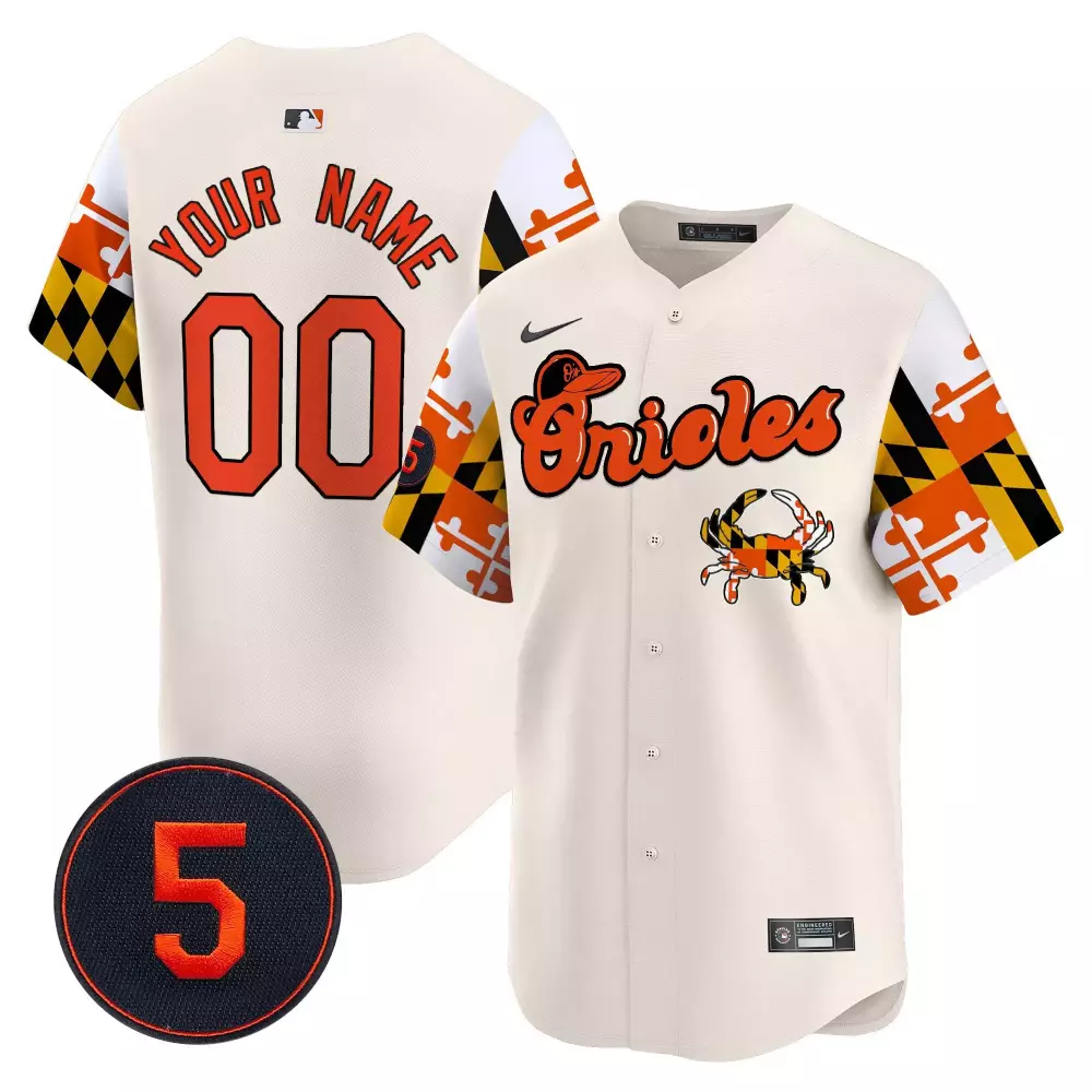 cream youth baltimore orioles robinson patch vapor premier limited custom jersey v7 all stitched