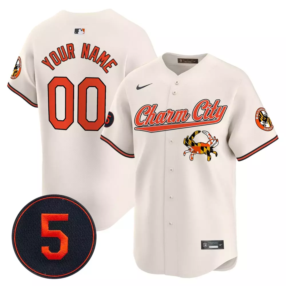 cream youth baltimore orioles robinson patch vapor premier limited custom jersey v7 all stitched