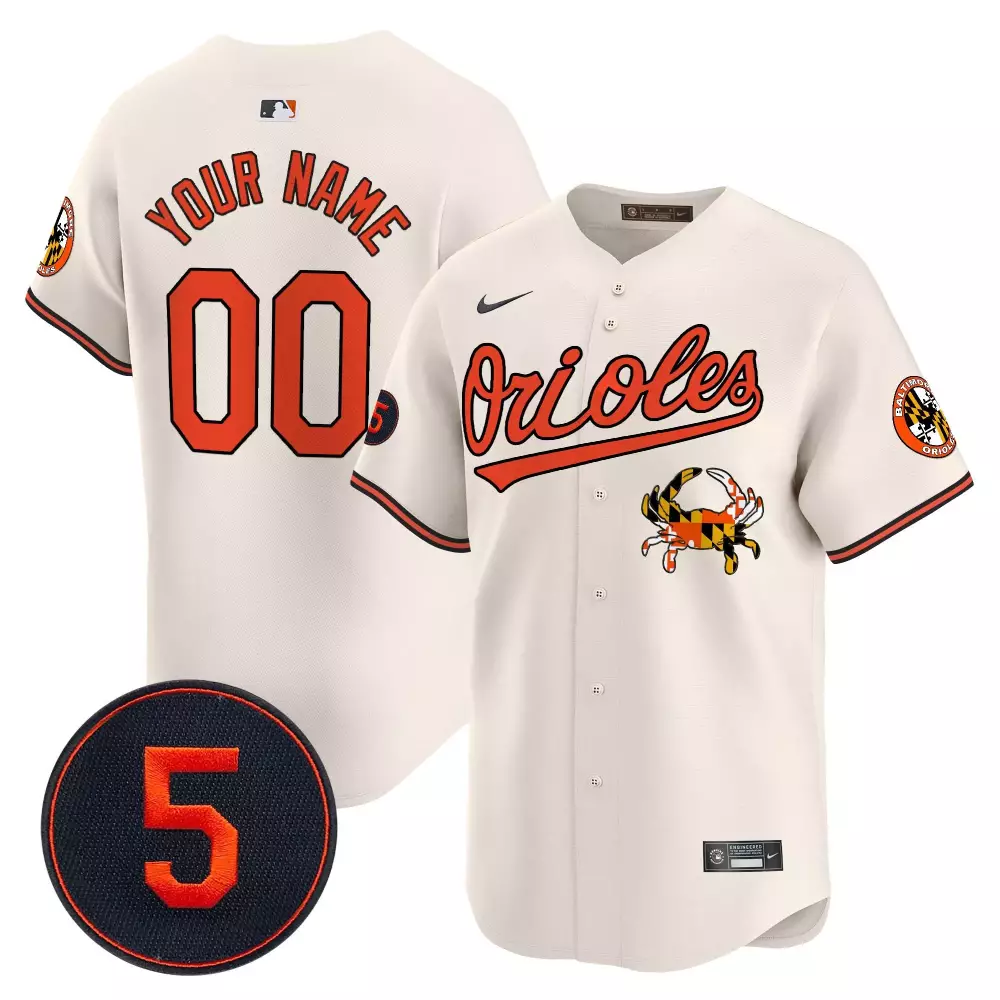 cream youth baltimore orioles robinson patch vapor premier limited custom jersey v7 all stitched