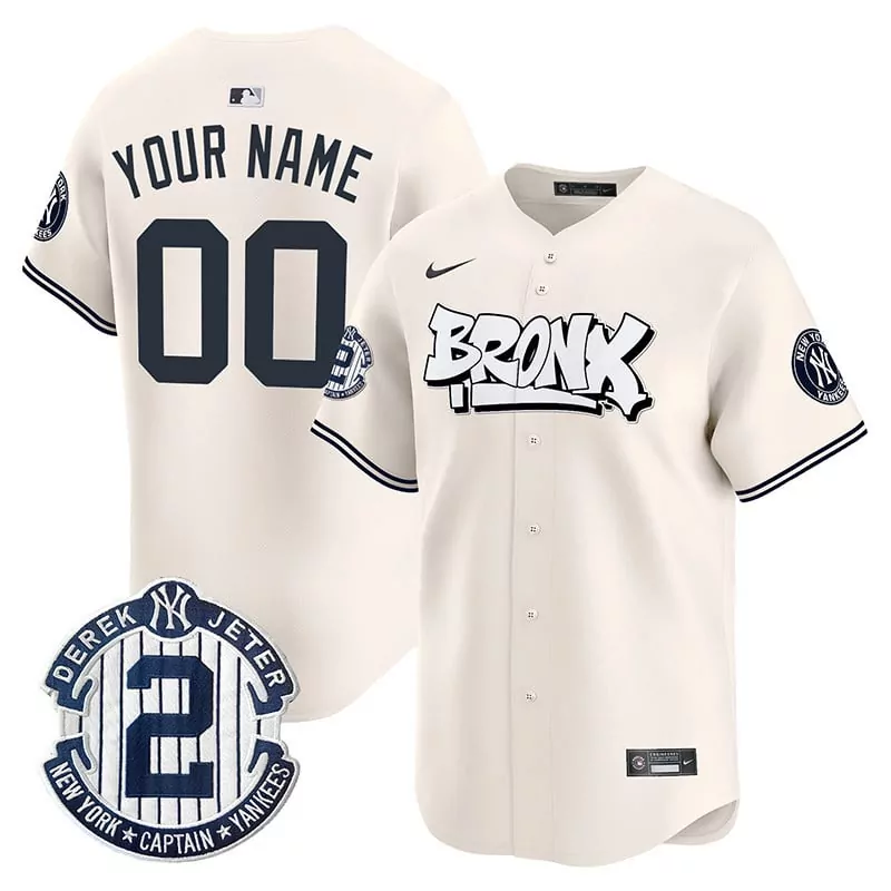Youth Cream New York Yankees Bronx Graffiti Vapor Premier Jersey | Limited Edition Custom Design | For Men, Women & Youth