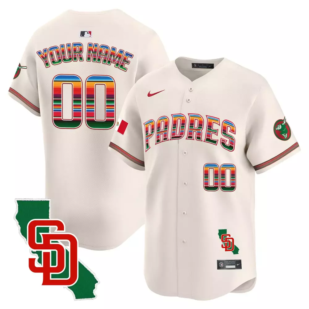 Merrill 3 San Diego Padres White Vapor Jersey | Gothic Patch 2023 | Stylish Fan Gear for Men, Women & Youth