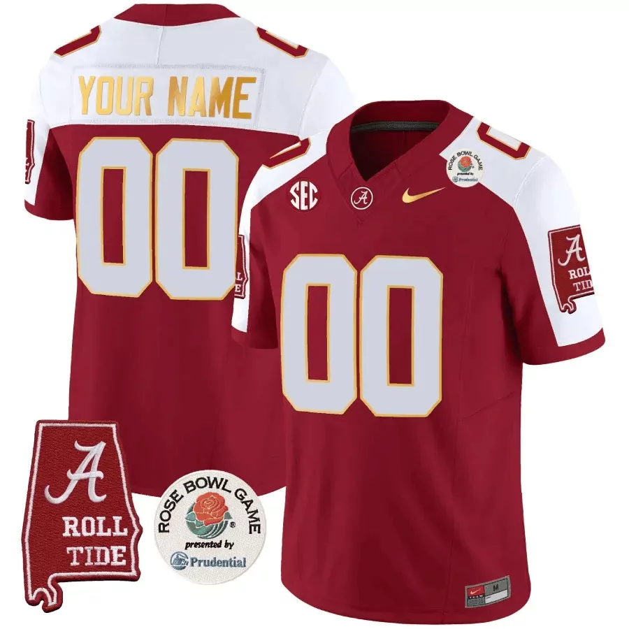 crimson alternate youth alabama crimson tide gold trim vapor custom jersey alabama map all stitched