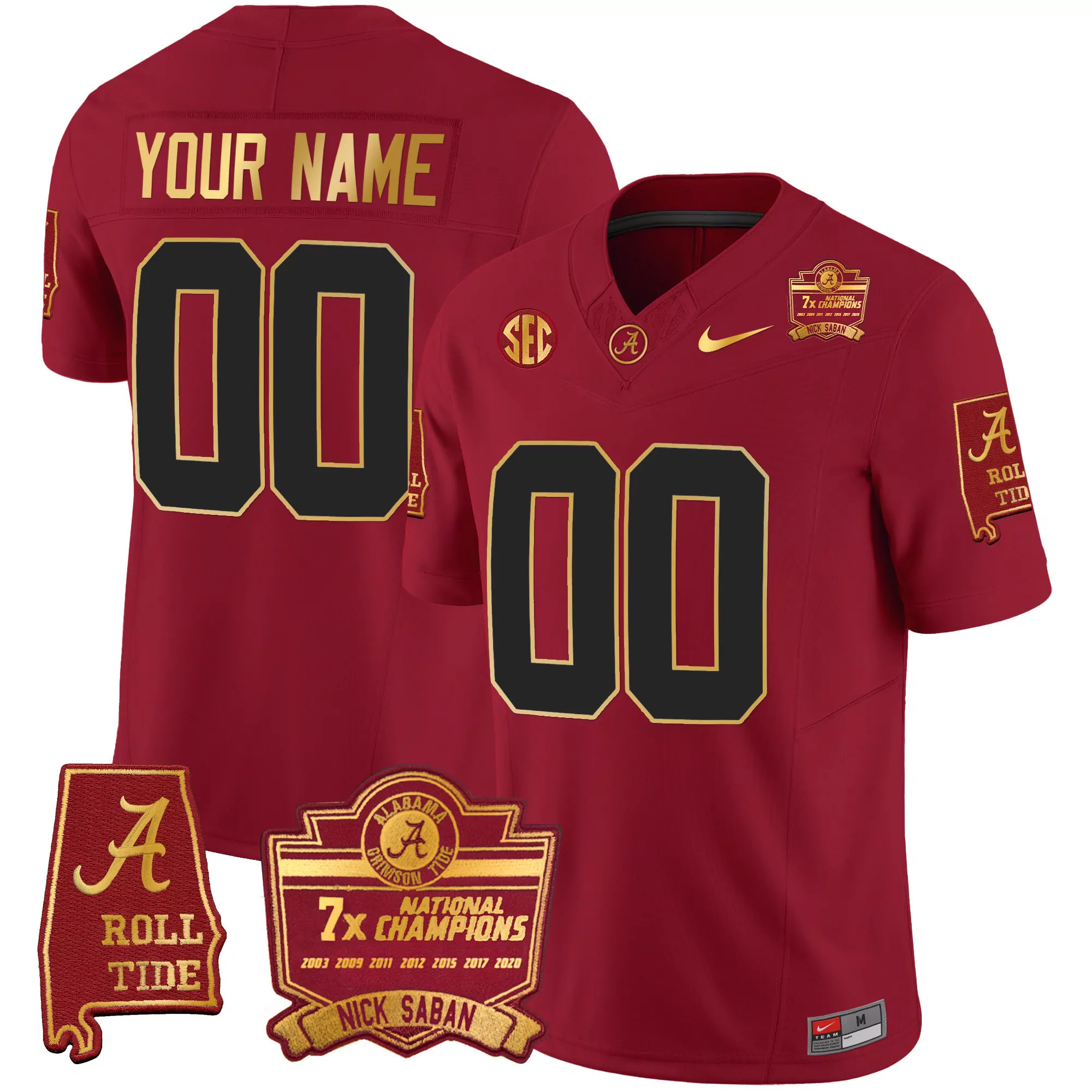 crimson men alabama crimson tide gold trim vapor custom jersey alabama map all stitched