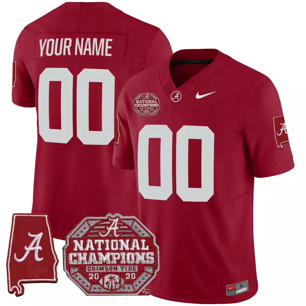 crimson men alabama crimson tide rose bowl patch vapor custom jersey all stitched