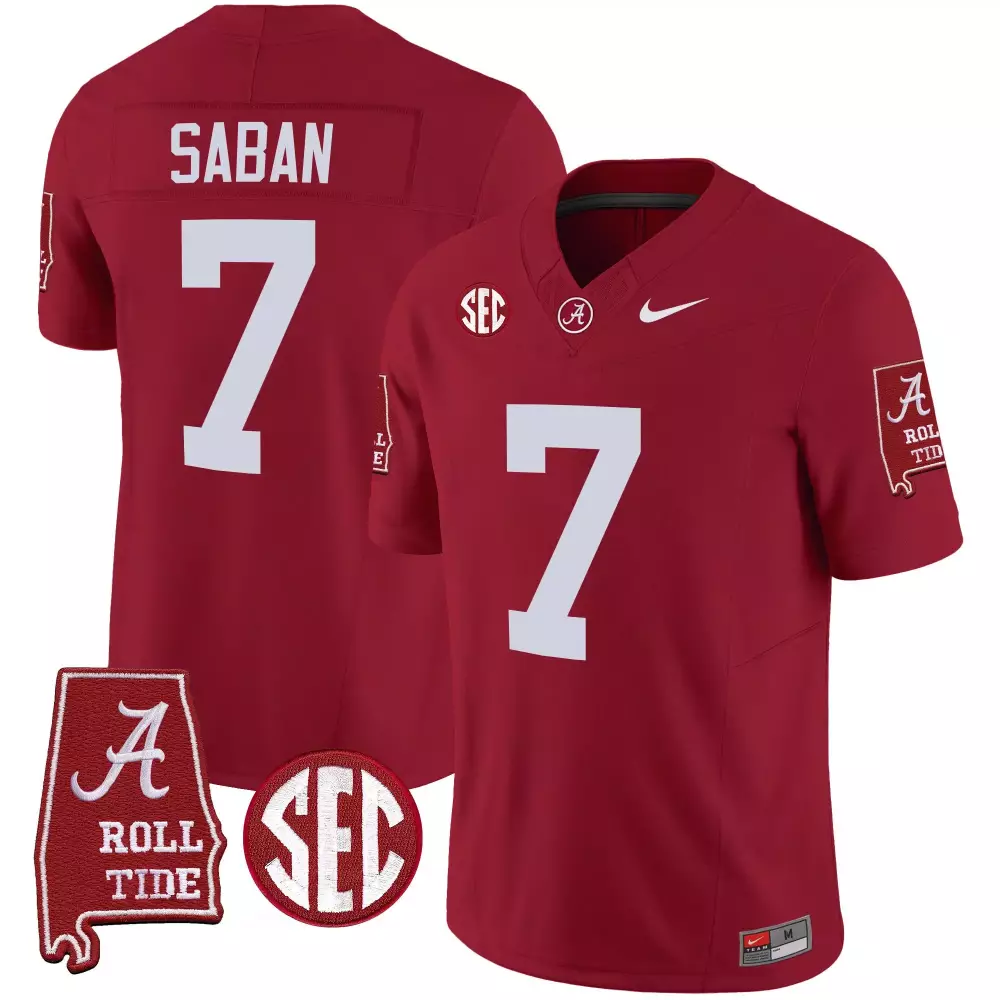 crimson men alabama crimson tide vapor limited custom jersey v3 alabama map all stitched