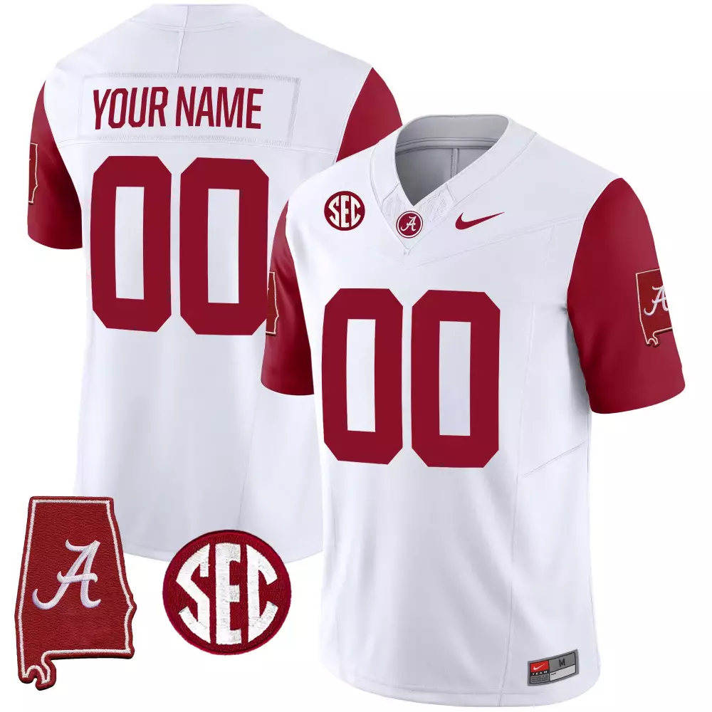 crimson men nick saban alabama crimson tide 7x champions patch vapor jersey all stitched