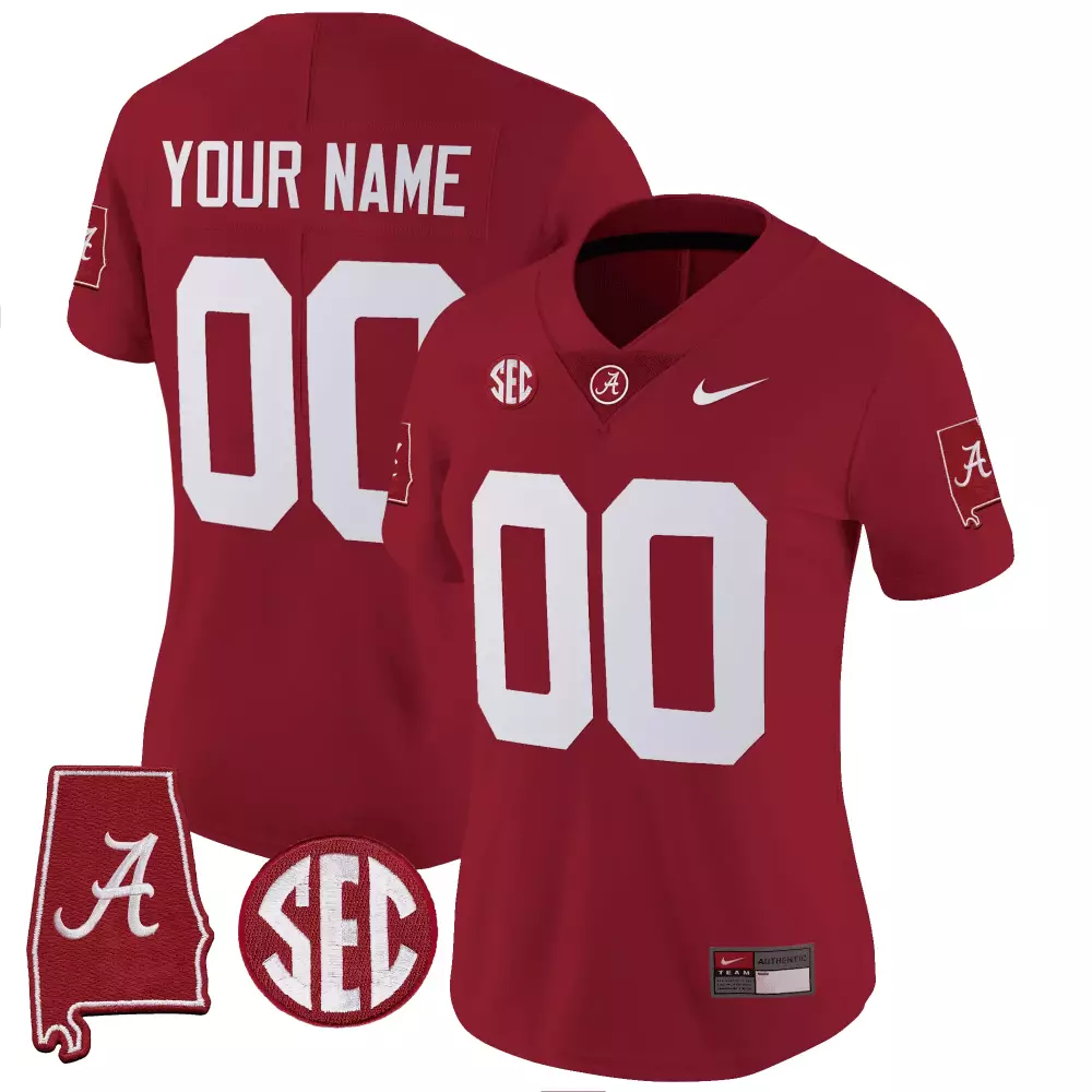 crimson women alabama crimson tide gold trim vapor custom jersey v2 alabama map all stitched