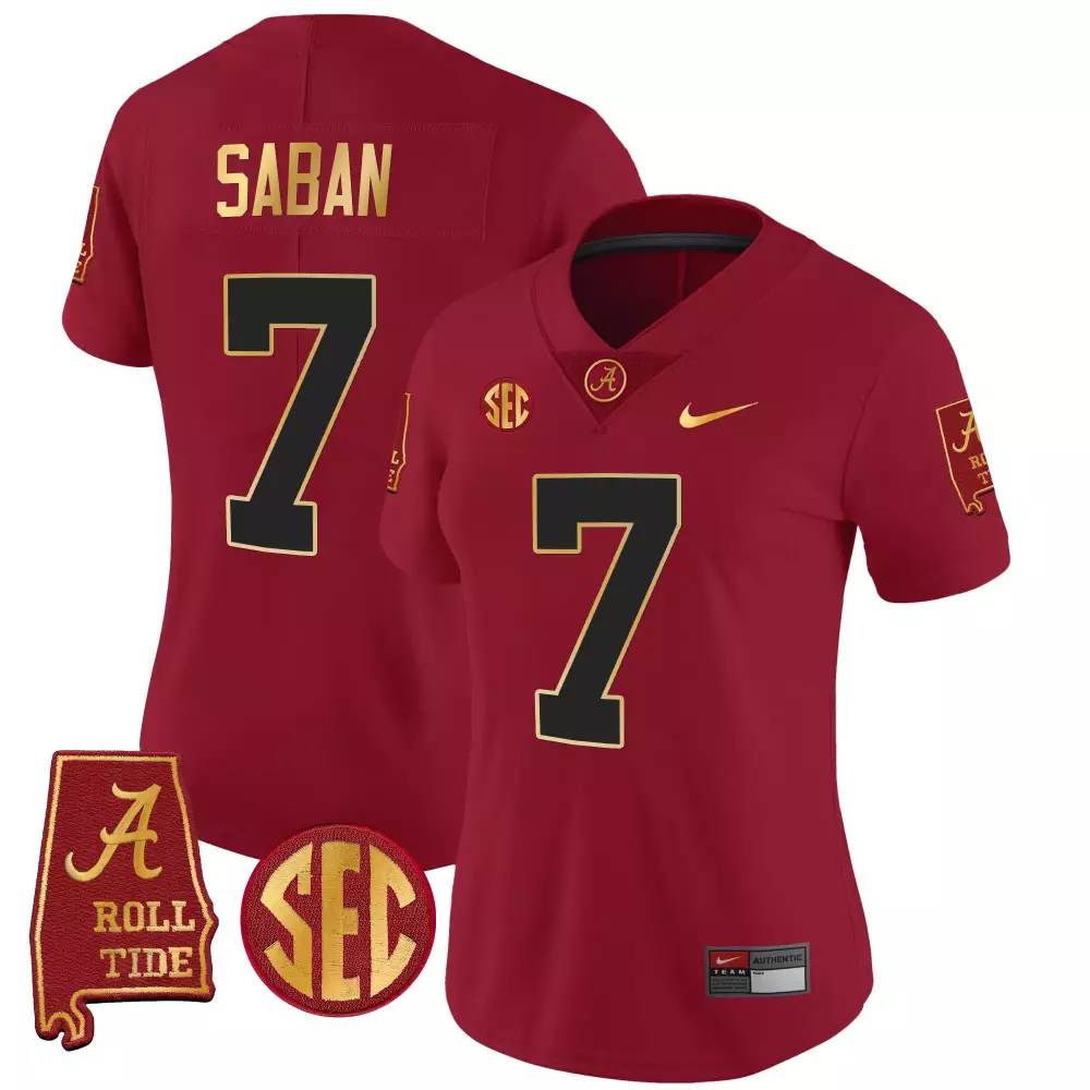 crimson women alabama crimson tide gold trim vapor custom jersey v2 alabama map all stitched