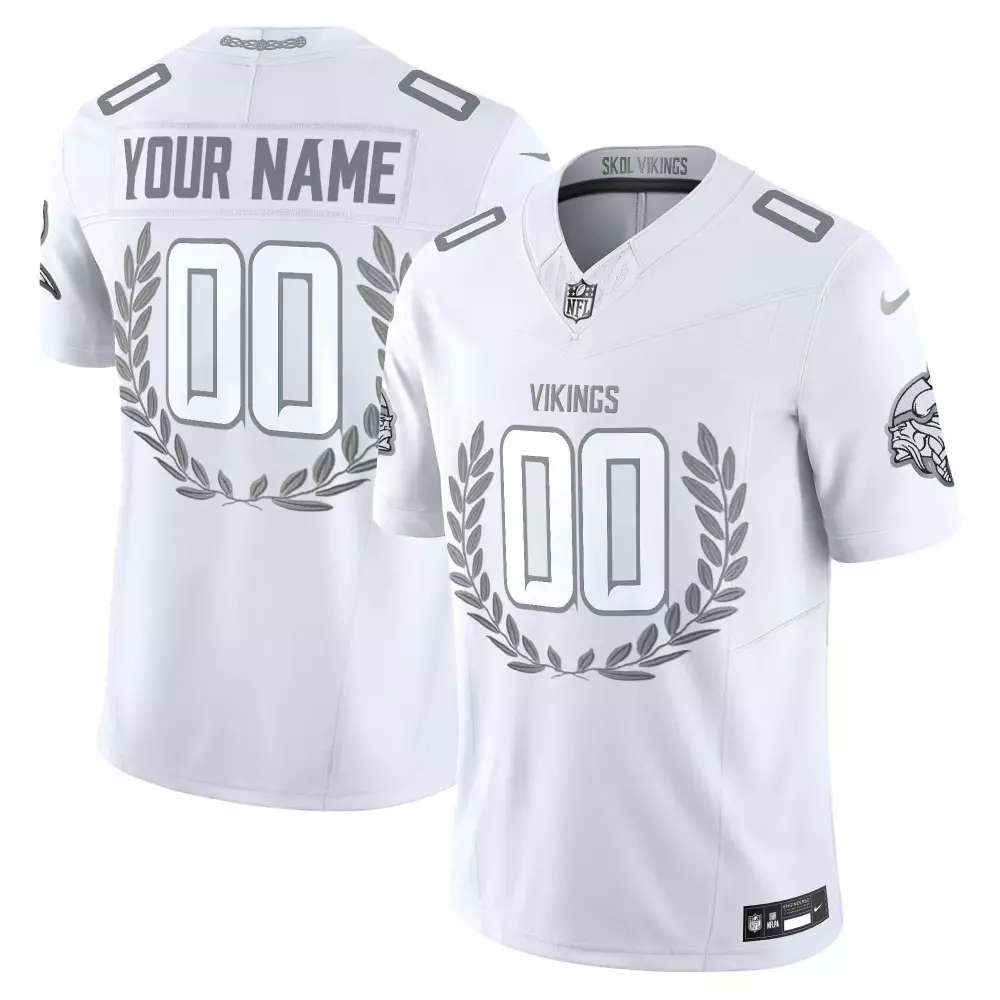 custom youth minnesota vikings platinum mvp vapor limited custom jersey all stitched