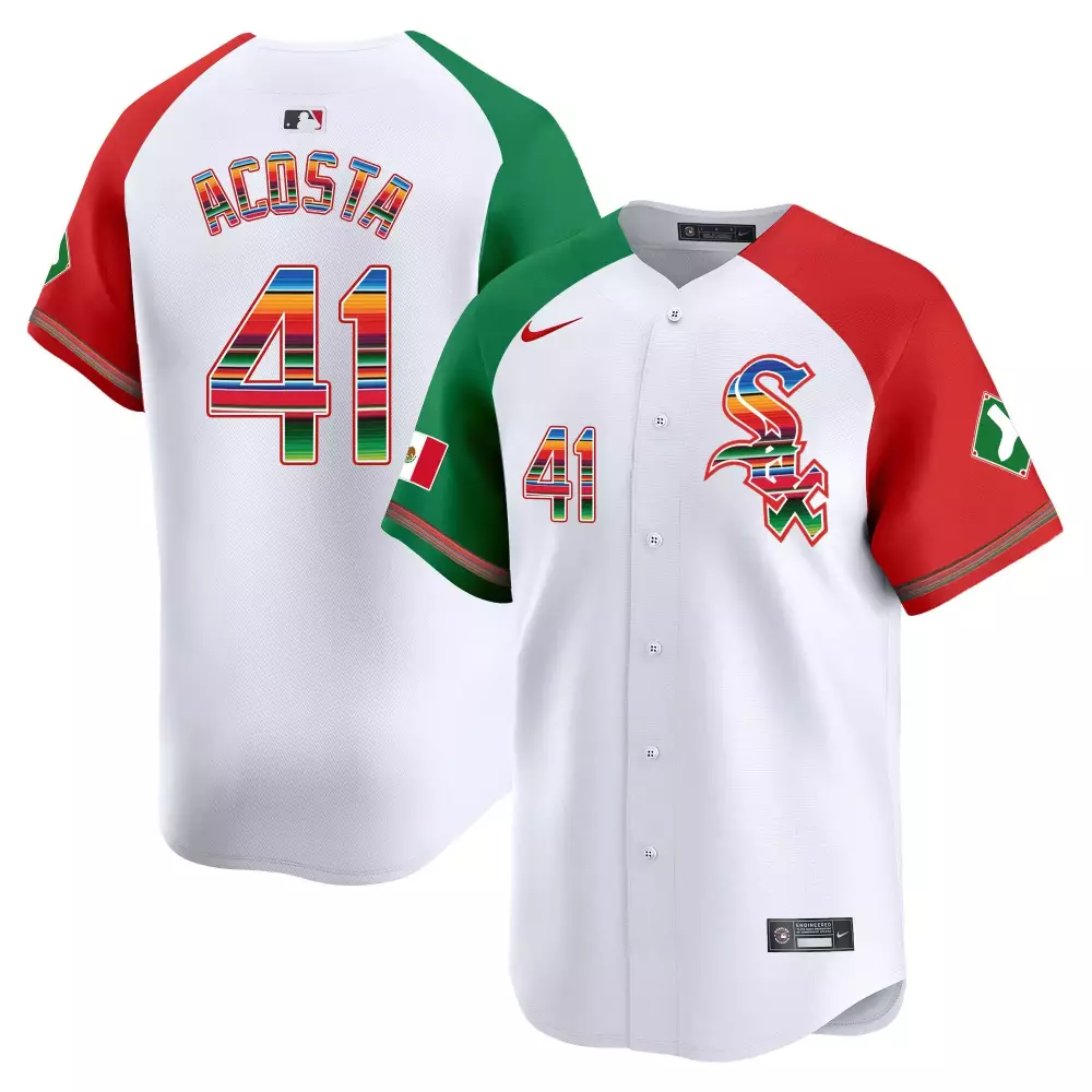 cy acosta alternate mens chicago white sox mexico vapor premier limited jersey v2 all stitched