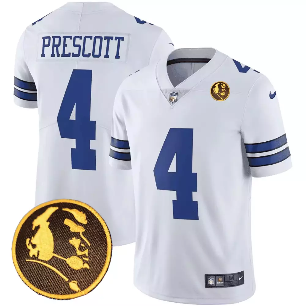 Dak Prescott Cowboys Gold Split Vapor Limited Jersey | 1960 Patch Stitched Fan Gear | For Men, Women & Youth