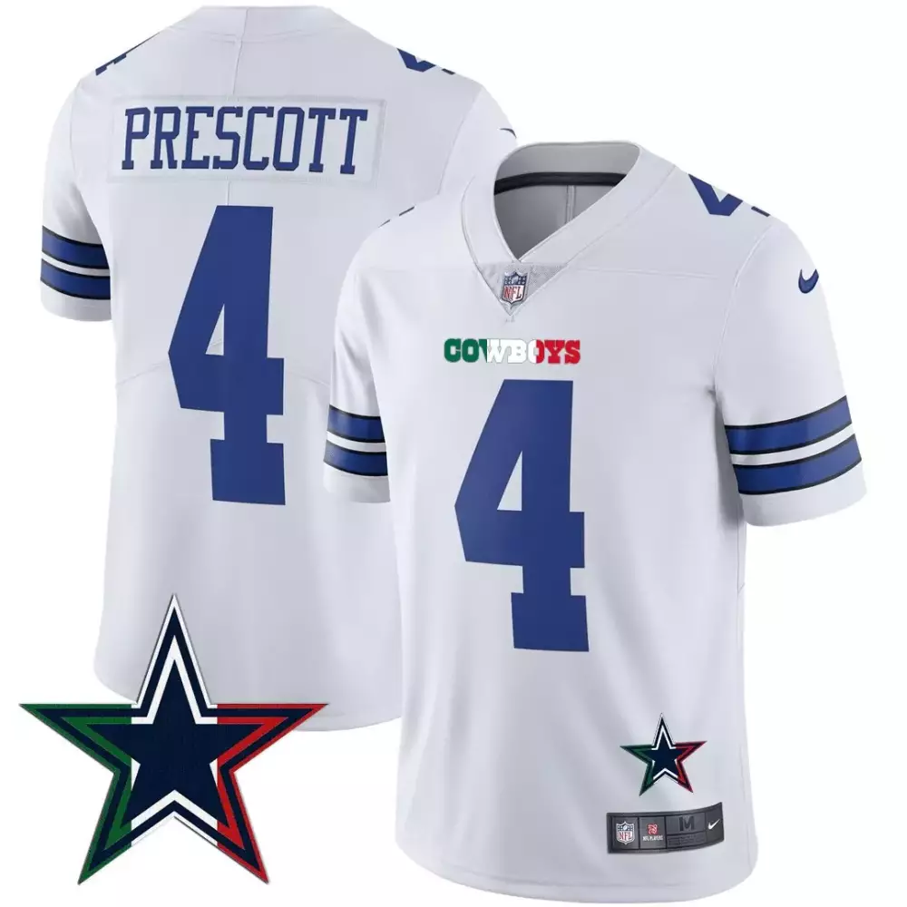 Dak Prescott Cowboys Gold Split Vapor Limited Jersey | 1960 Patch Stitched Fan Gear | For Men, Women & Youth