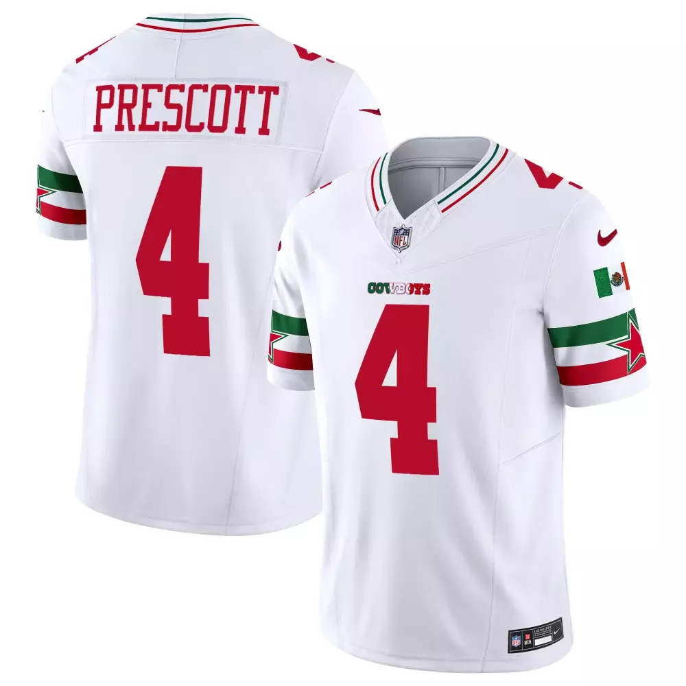 Dak Prescott Cowboys Mexico Vapor Limited Jersey | Stitched Fan Gear | For Men, Women & Youth