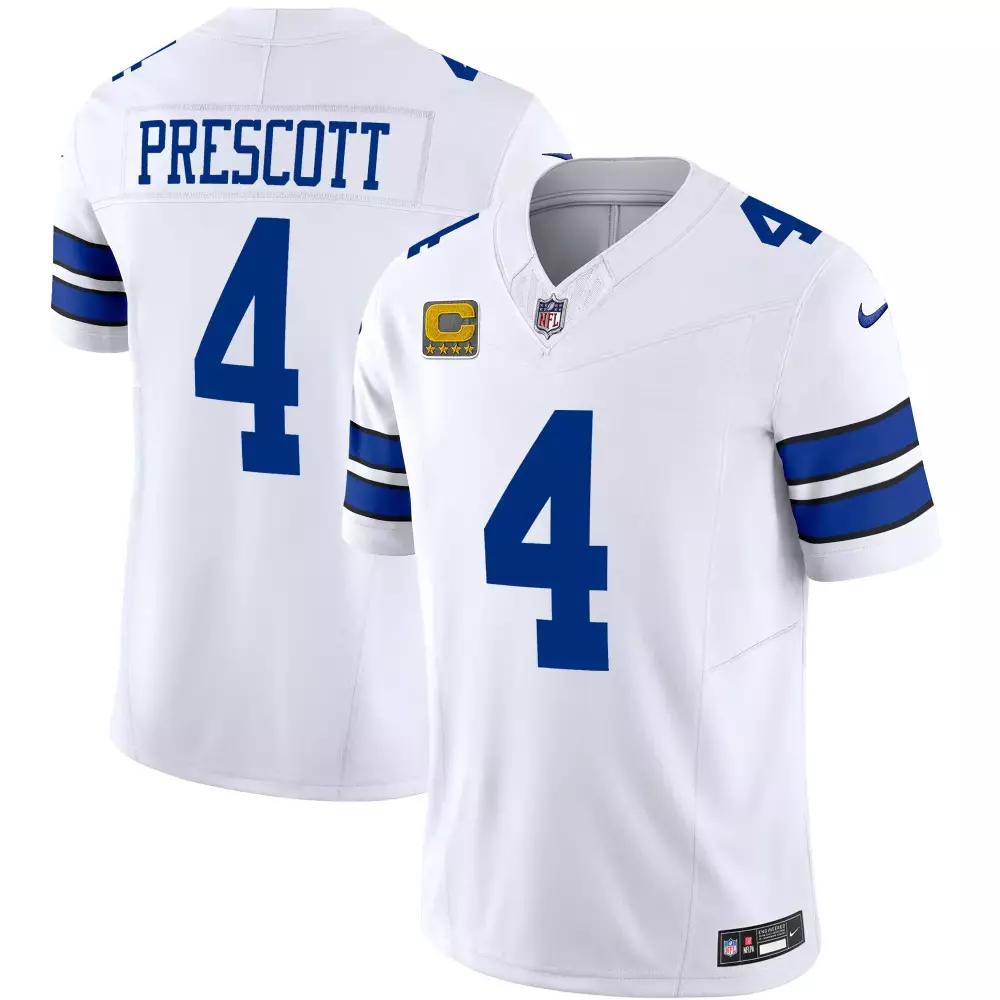 Dak Prescott Dallas Cowboys 2023 Stitched Vapor Jersey | Deep Purple with Est 1960 Patch | Limited Edition Fan Gear | For Men, Women & Youth