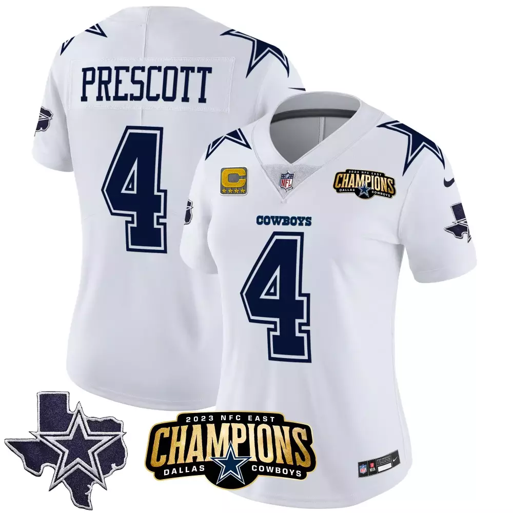 Dak Prescott Dallas Cowboys 2023 Stitched Vapor Jersey | White with Mexico Design V2 | Limited Edition Fan Gear | For Men, Women & Youth