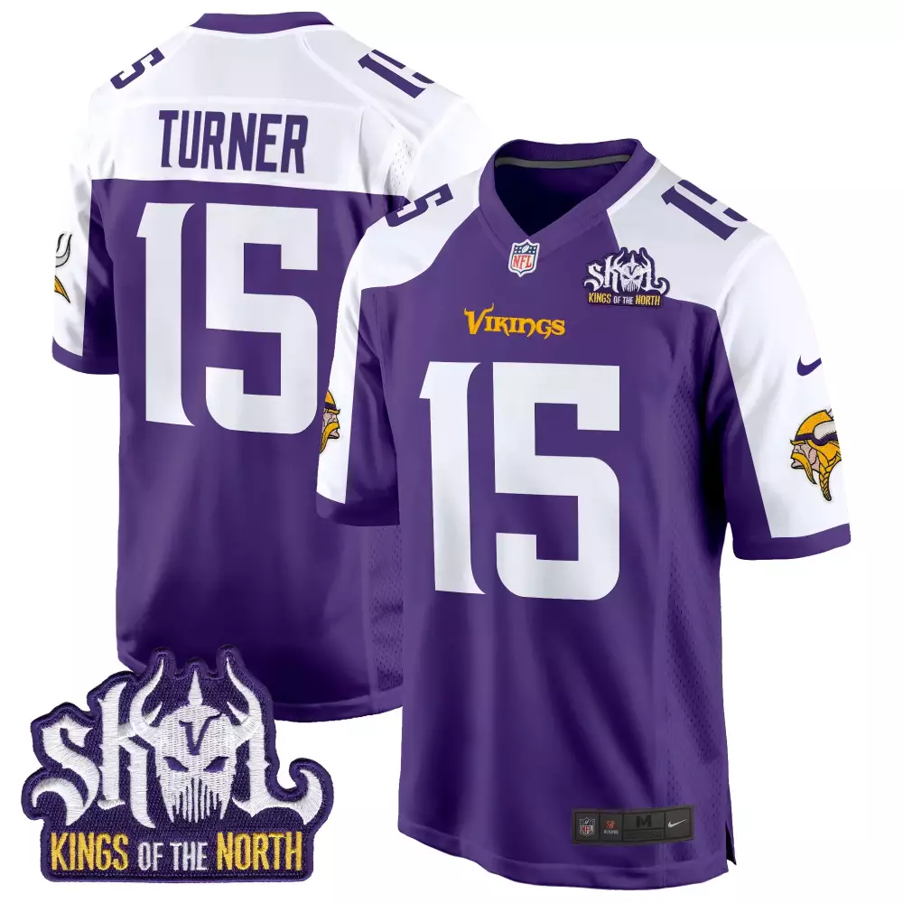 dallas turner purple alternate mens minnesota vikings bud grant minnesota patch classic limited jersey all stitched