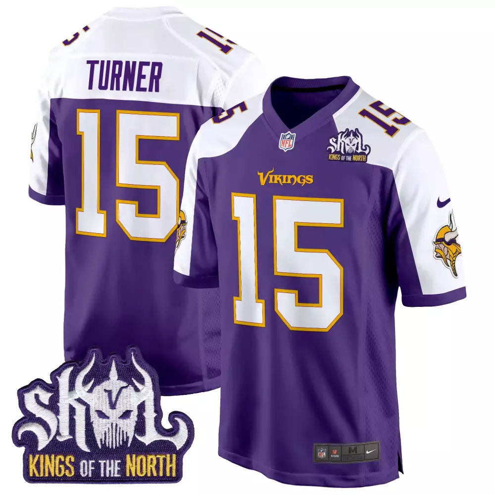 dallas turner purple alternate mens minnesota vikings bud grant minnesota patch classic limited jersey all stitched