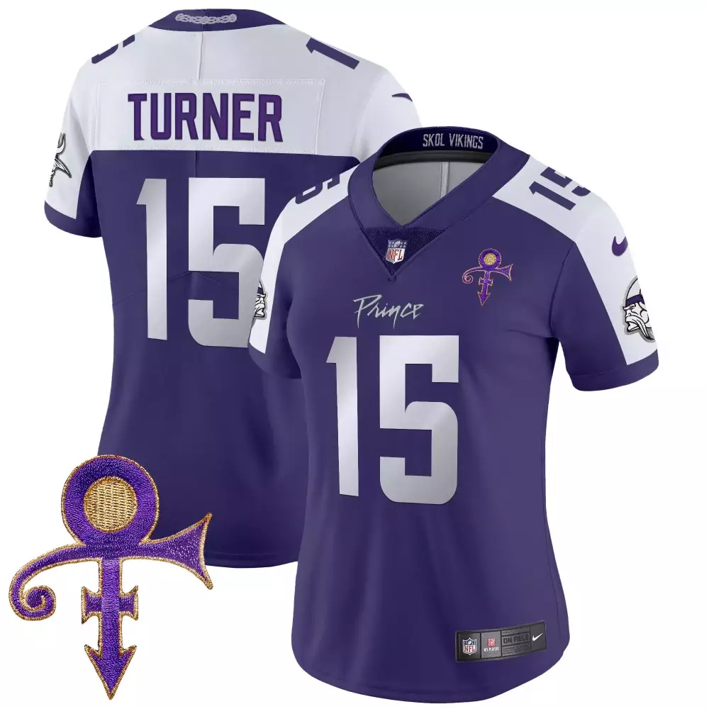 Dallas Turner 2024 Vikings Purple Alternate Jersey | Limited Edition Vapor Stitched | Fan Gear for Men, Women & Youth