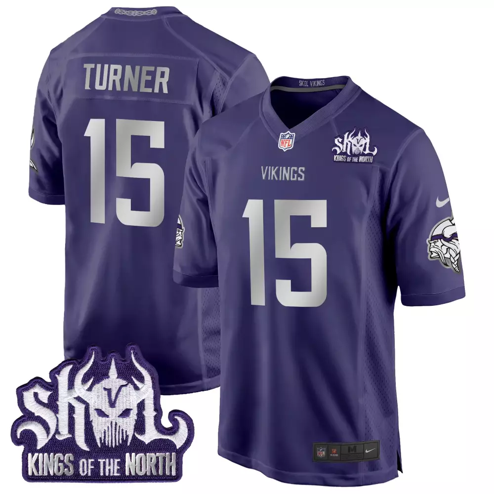 dallas turner purple mens minnesota vikings 2024 vapor limited jersey est 1961 patch all stitched