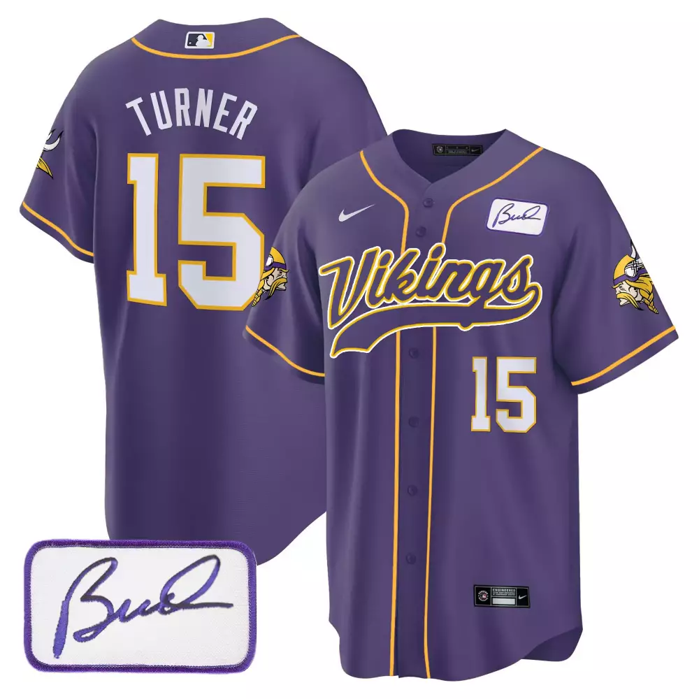 dallas turner purple mens minnesota vikings 2024 vapor limited jersey est 1961 patch all stitched
