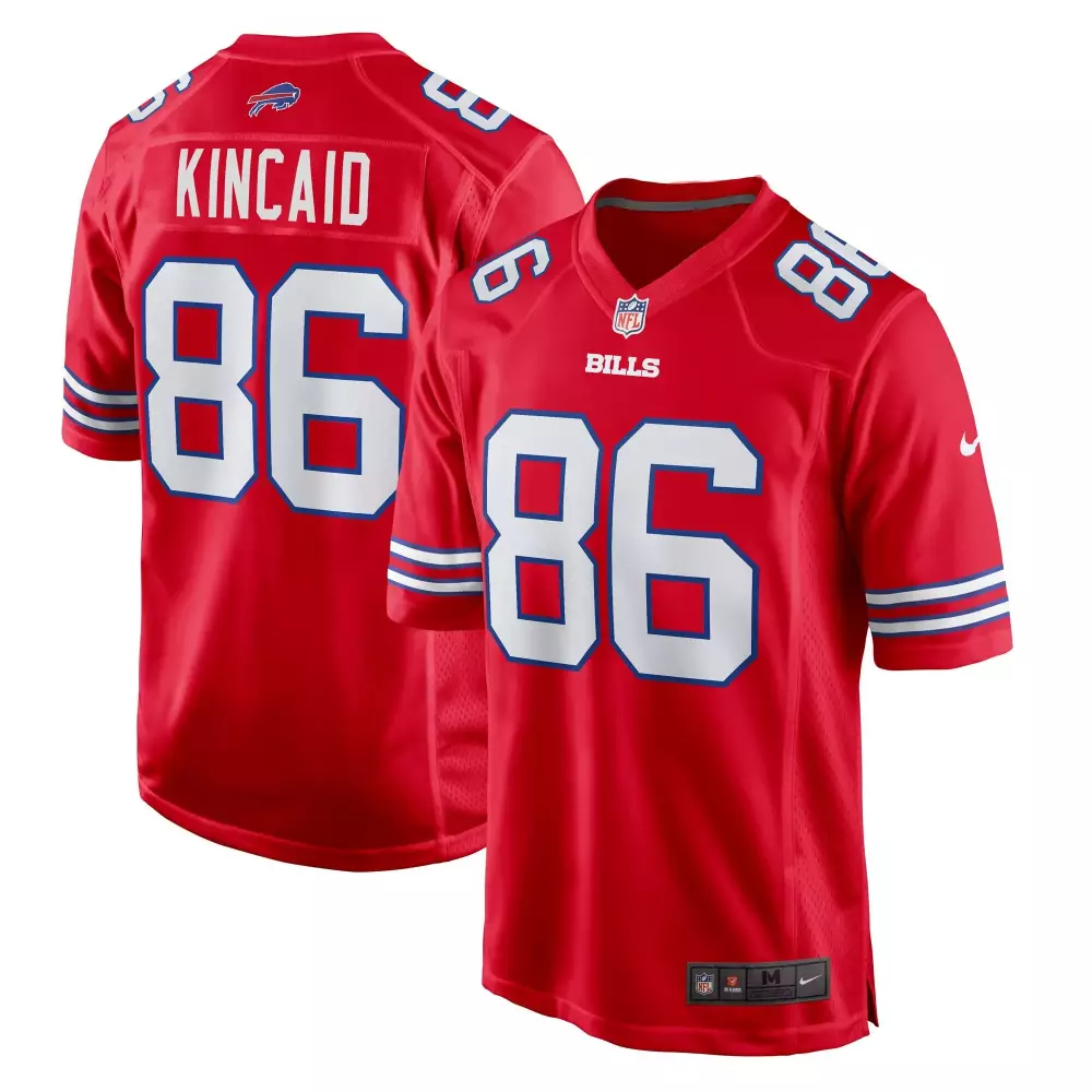 dalton kincaid men dalton kincaid buffalo bills red jersey all stitched