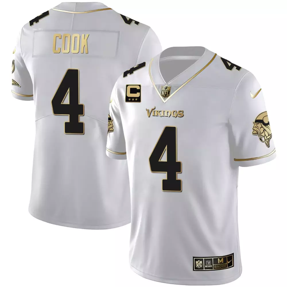 dalvin cook split mens minnesota vikings gold purple jersey all stitched