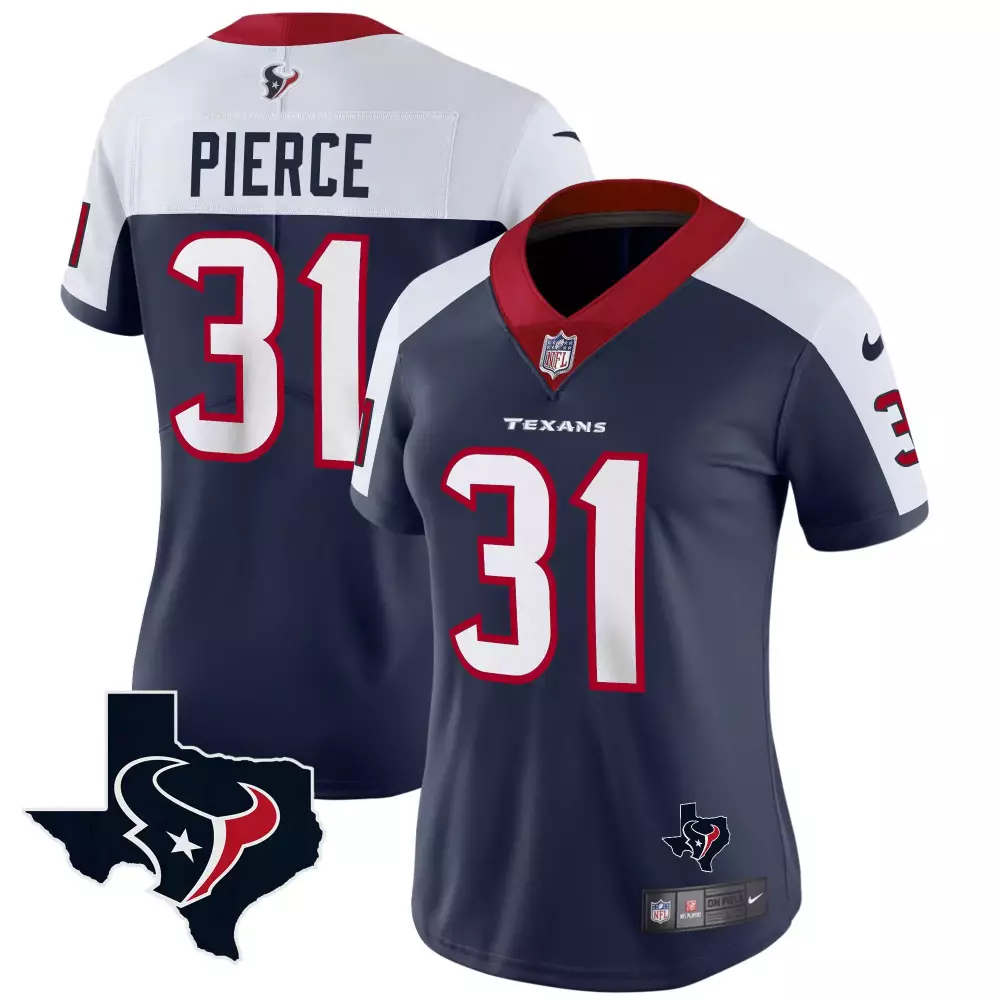 dameon pierce alternate womens houston texans 2024 texas patch gold vapor limited jersey all stitched