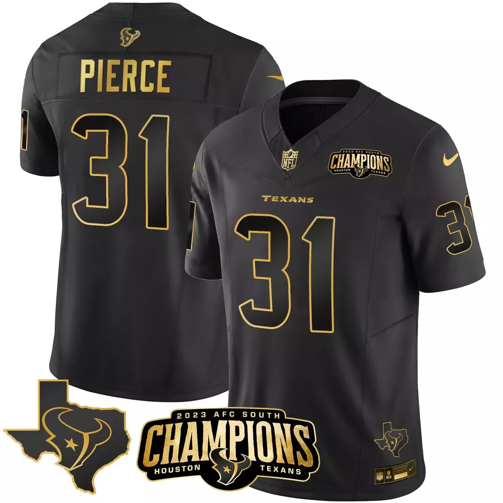 dameon pierce alternate womens houston texans 2024 texas patch gold vapor limited jersey all stitched