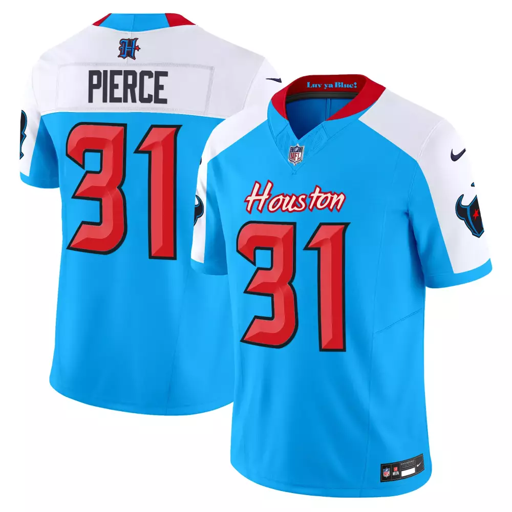 dameon pierce blue alternate mens houston texans 2024 vapor limited jersey v4 all stitched