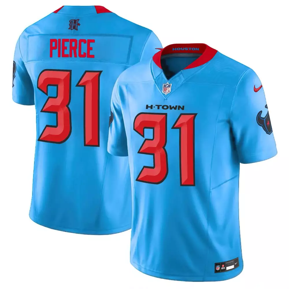 dameon pierce blue mens houston texans 2024 texas patch vapor limited jersey v2 all stitched