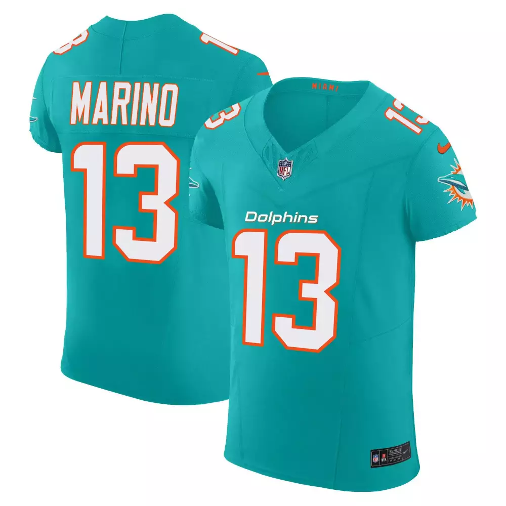 Dan Marino Aqua Miami Dolphins Vapor Elite Jersey | Stitched Fan Gear | For Men, Women & Youth