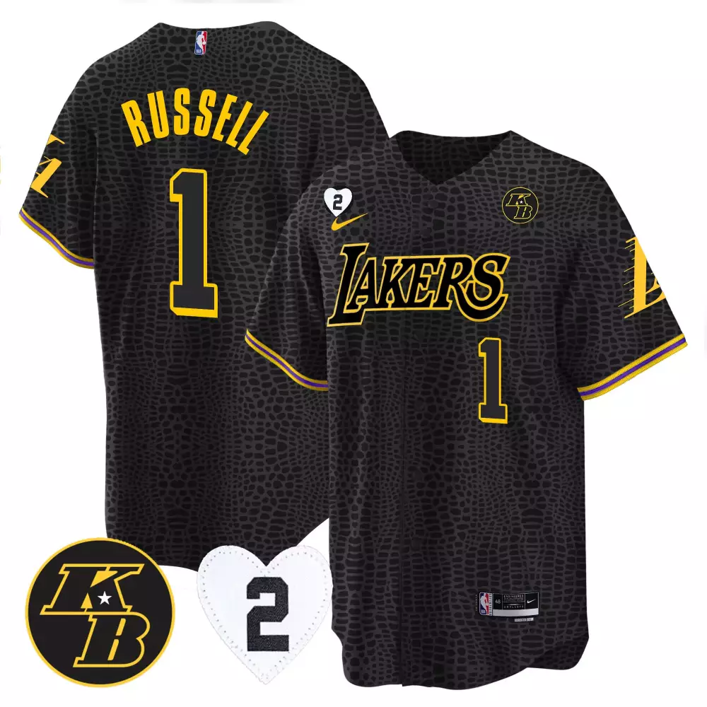 dangelo russell kobe gigi mens los angeles lakers 2023 jersey collection all stitched