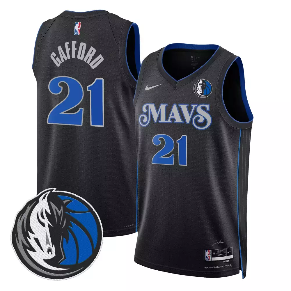 daniel gafford 2324 city mens dallas mavericks swingman jersey v2 all stitched
