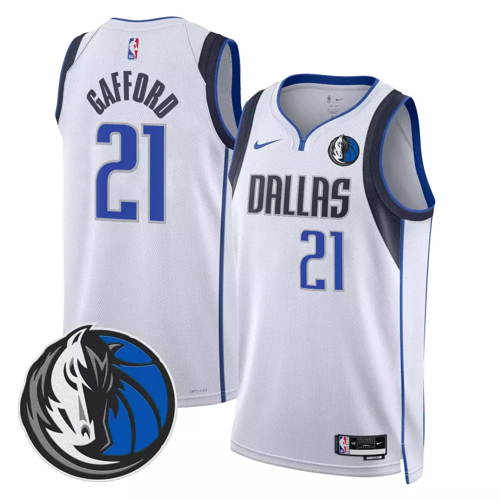 daniel gafford association mens dallas mavericks swingman jersey v2 all stitched