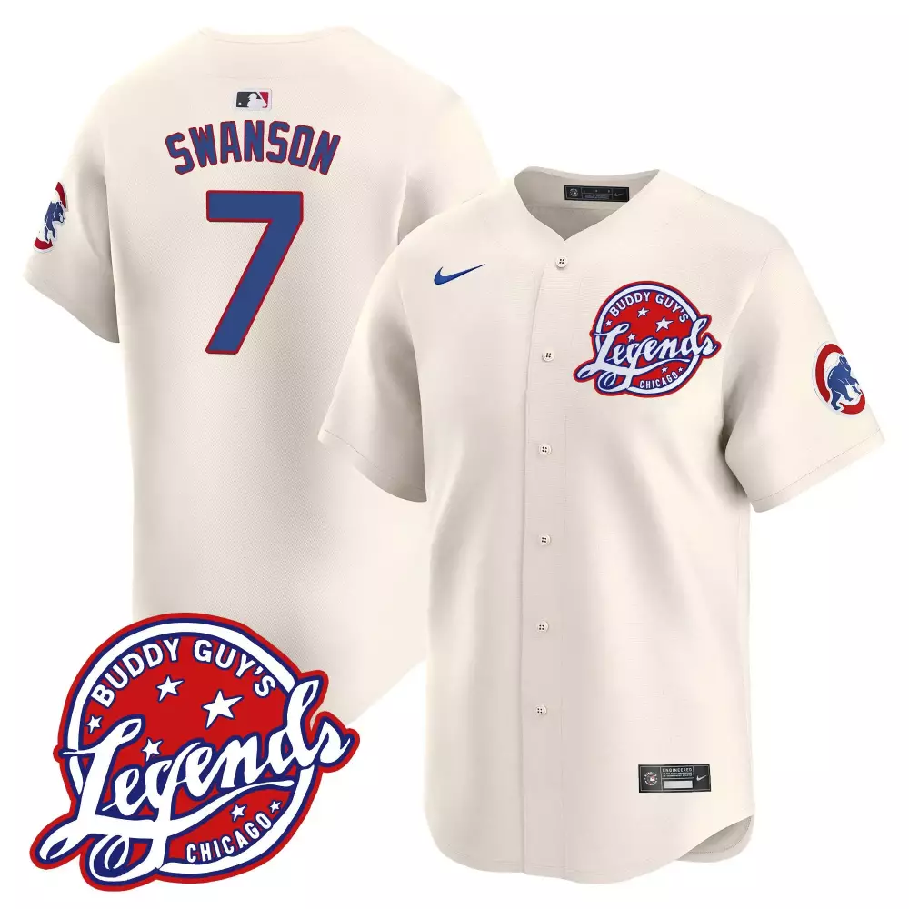 Dansby Swanson Chicago Cubs White Home Limited Player Jersey | Unique Fan Gear for Men, Women & Youth